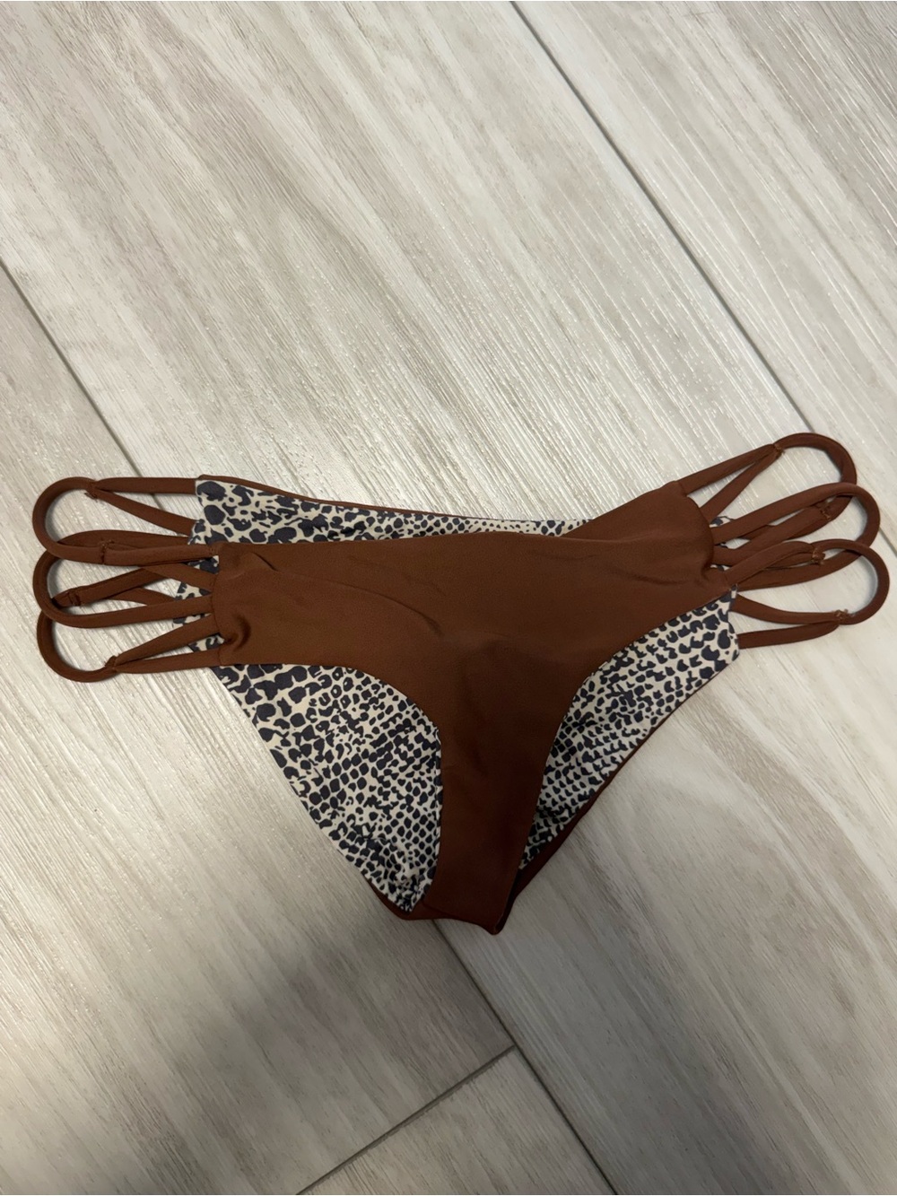 acacia swimwear Brown Strappy Bikini Bottom